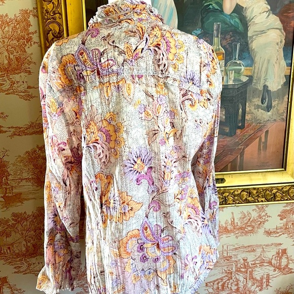 Sundance Ruffle Floral Blouse - Picture 7 of 9